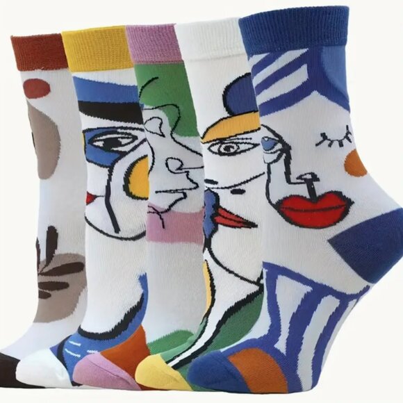 Picasso Abstract Paintings Socks - Picture 7 of 16